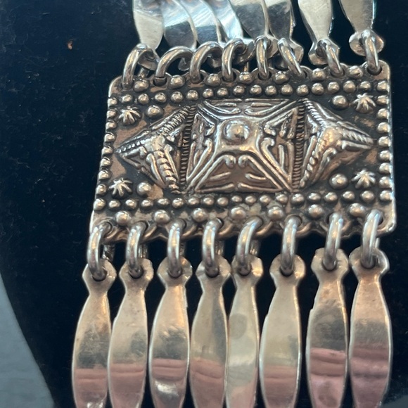 Sterling Silver Lopez Taxco panel bracelet - Picture 5 of 7